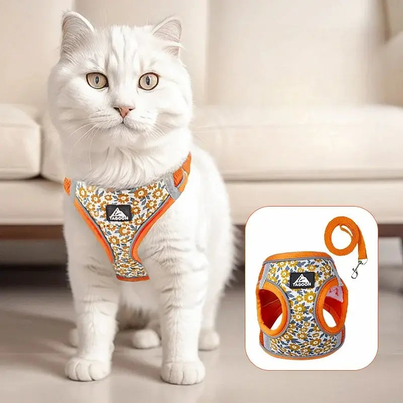 Harnais chat en polyester