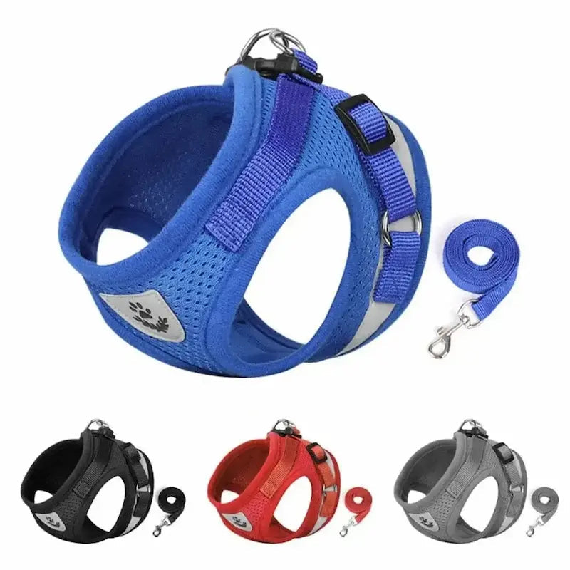 Harnais gilet maille chat - Léger & respirant - vue 4