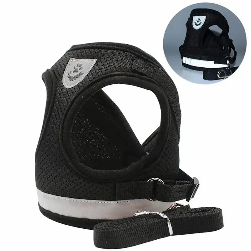 Harnais gilet maille chat - Léger & respirant - vue 2