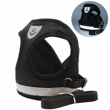 Harnais gilet maille chat - Léger & respirant - vue 2