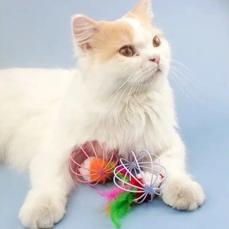 Jouet chat boule souris dedans - Anti-ennui félin - vue 4