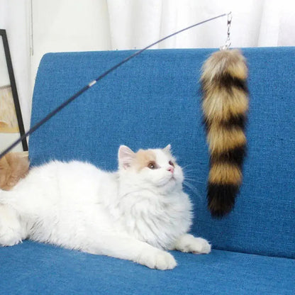 Jouet chat plume renard - Amusement garanti - vue 2