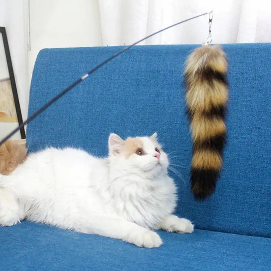 Jouet chat plume renard - Amusement garanti - vue 2