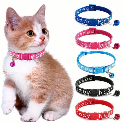 Collier chat motif coloré