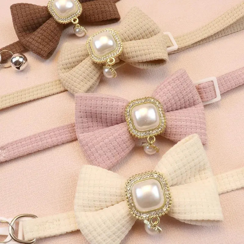 Collier chat nœud papillon
