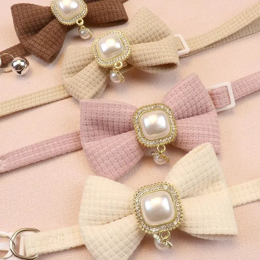 Collier chat nœud papillon