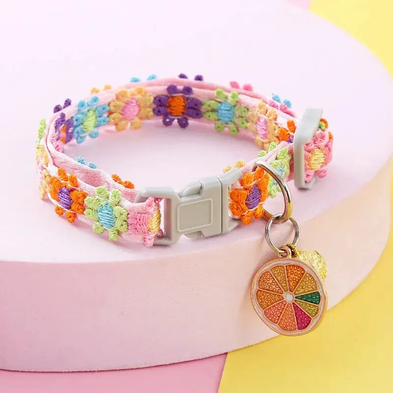 Collier chat clochette fleur - Léger & sécurisé - vue 7
