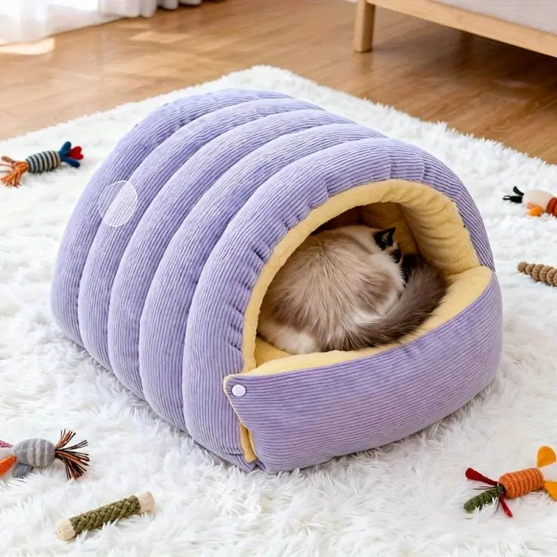 Panier chat hiver chaud