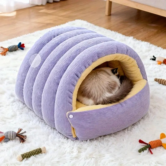 Panier chat hiver chaud