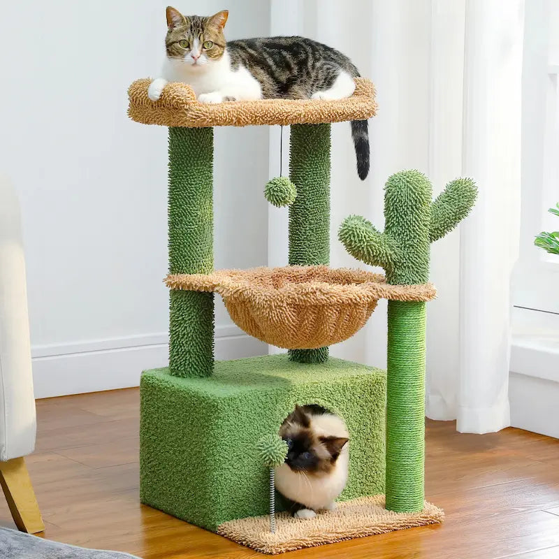 Arbre à chat 4-en-1 avec condos - Confort multi-niveaux - vue 2