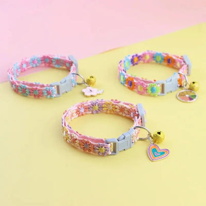 Collier chat clochette fleur - Léger & sécurisé - vue 3