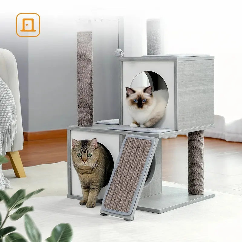 Petit arbre à chat moderne - Stable - vue 2