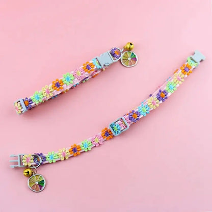 Collier chat clochette fleur - Léger & sécurisé - vue 4