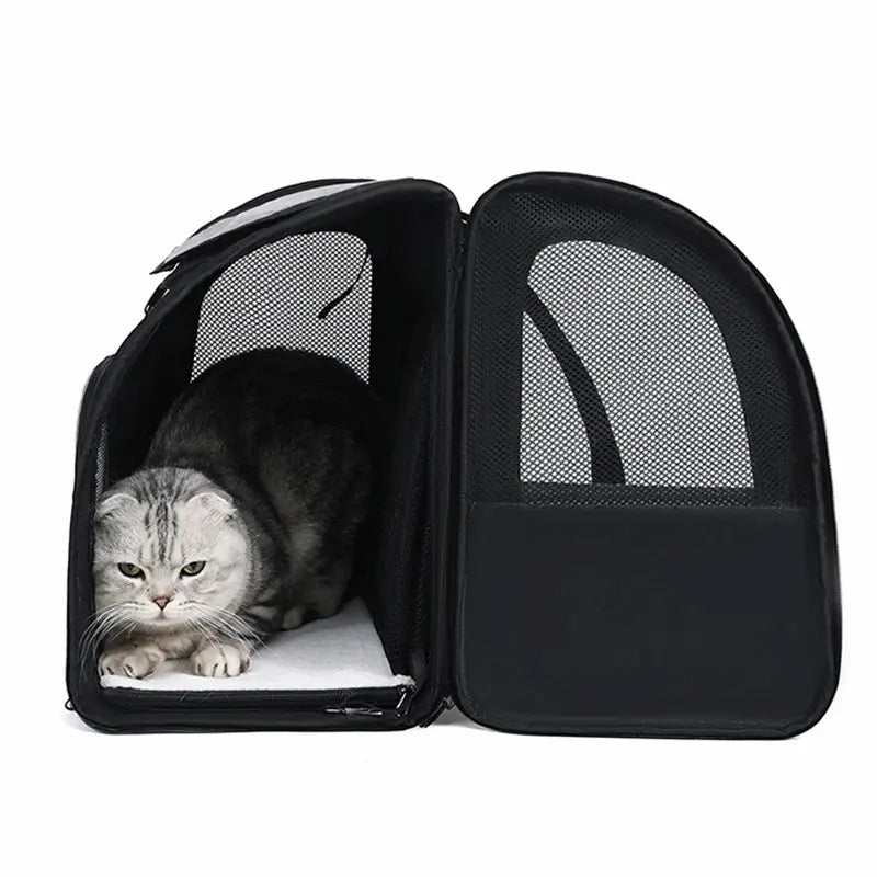 Sac à dos chat extensible avec abri - Confort total - vue 4