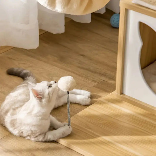 Arbre à chat en bois avec hamac – Confort en hauteur - vue 2
