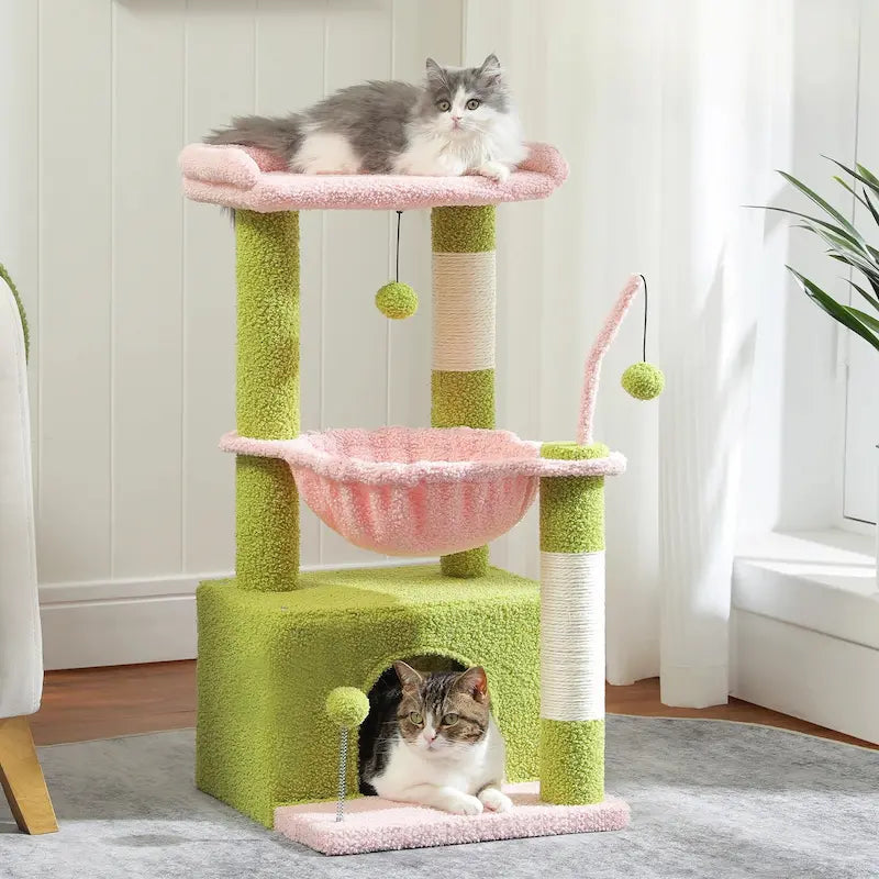Arbre à chat 4-en-1 avec condos - Confort multi-niveaux - vue 3