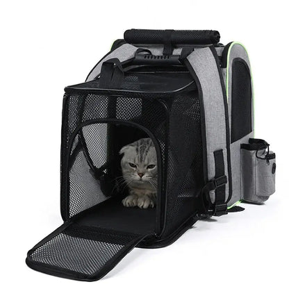 Sac à dos chat extensible avec abri - Confort total - vue 3
