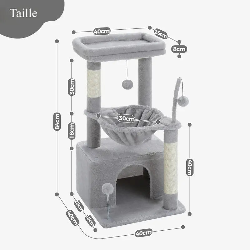 Arbre à chat 4-en-1 avec condos - Confort multi-niveaux - vue 5