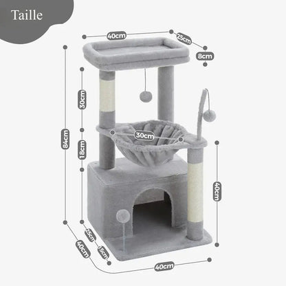 Arbre à chat 4-en-1 avec condos - Confort multi-niveaux - vue 5