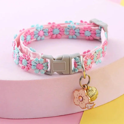 Collier chat clochette fleur - Léger & sécurisé - vue 5