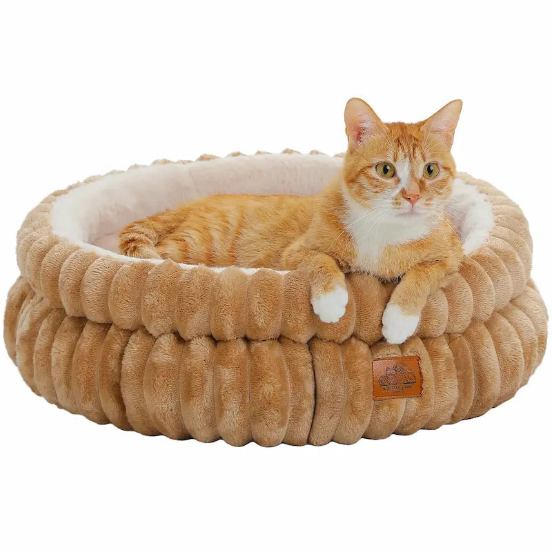 Panier chat rond confortable - Cocon doux - vue 2