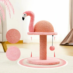 Poteau à griffer Flamant rose - Design fun - vue 2