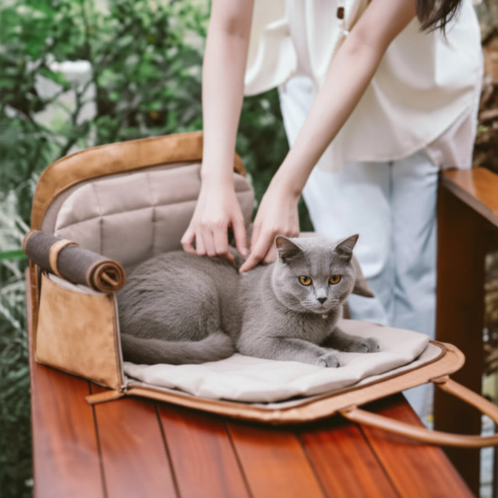 Sac de voyage design et élégant pour petit chien et chat - vue 4