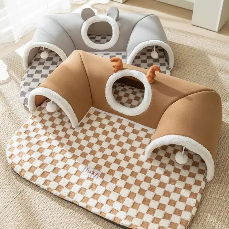 Tapis tunnel chat - Jeu & confort - vue 3