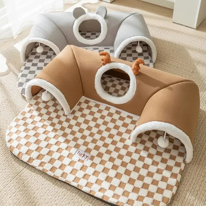 Tapis tunnel chat - Jeu & confort - vue 3
