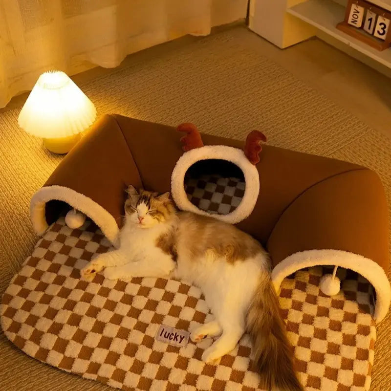 Tapis tunnel chat - Jeu & confort - vue 4
