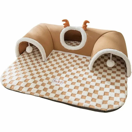 Tapis tunnel chat - Jeu & confort - vue 2