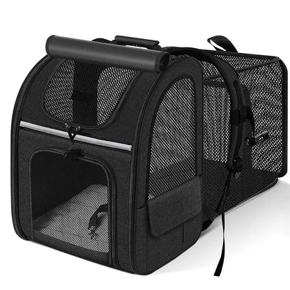 Sac à dos chat extensible avec abri - Confort total - vue 2