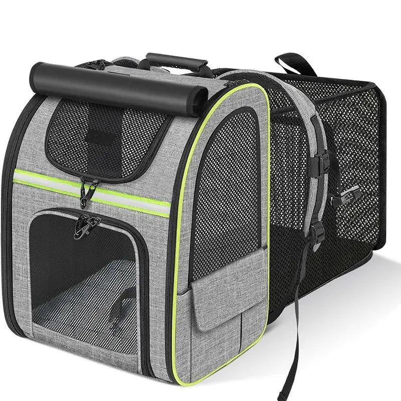 Sac à dos chat extensible avec abri